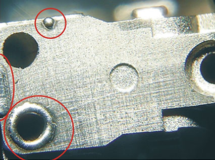 <a href='http://m.kmkhzl.com/product/3.htm' class='text_a'>模具激光焊機</a>修復(fù)模具效果